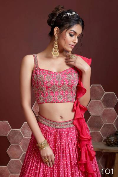 Mandakini 101 Series Designer Partywear Lehenga Choli Collection